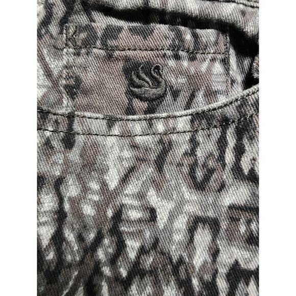 Gloria Vanderbilt Womens Amanada Sz 10 Black & Gray Geometric Denim Jeans Retro - Picture 5 of 12